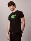 Calvin Klein SS 20S SN VERY GRAPH Siyah Erkek Tişört