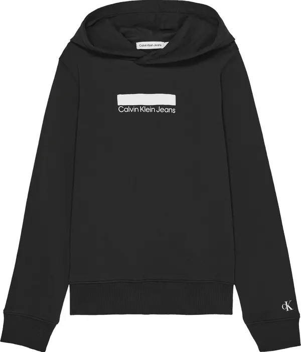 Calvin Klein SMALL BLOCK LOGO HOO Erkek Siyah Hoodie