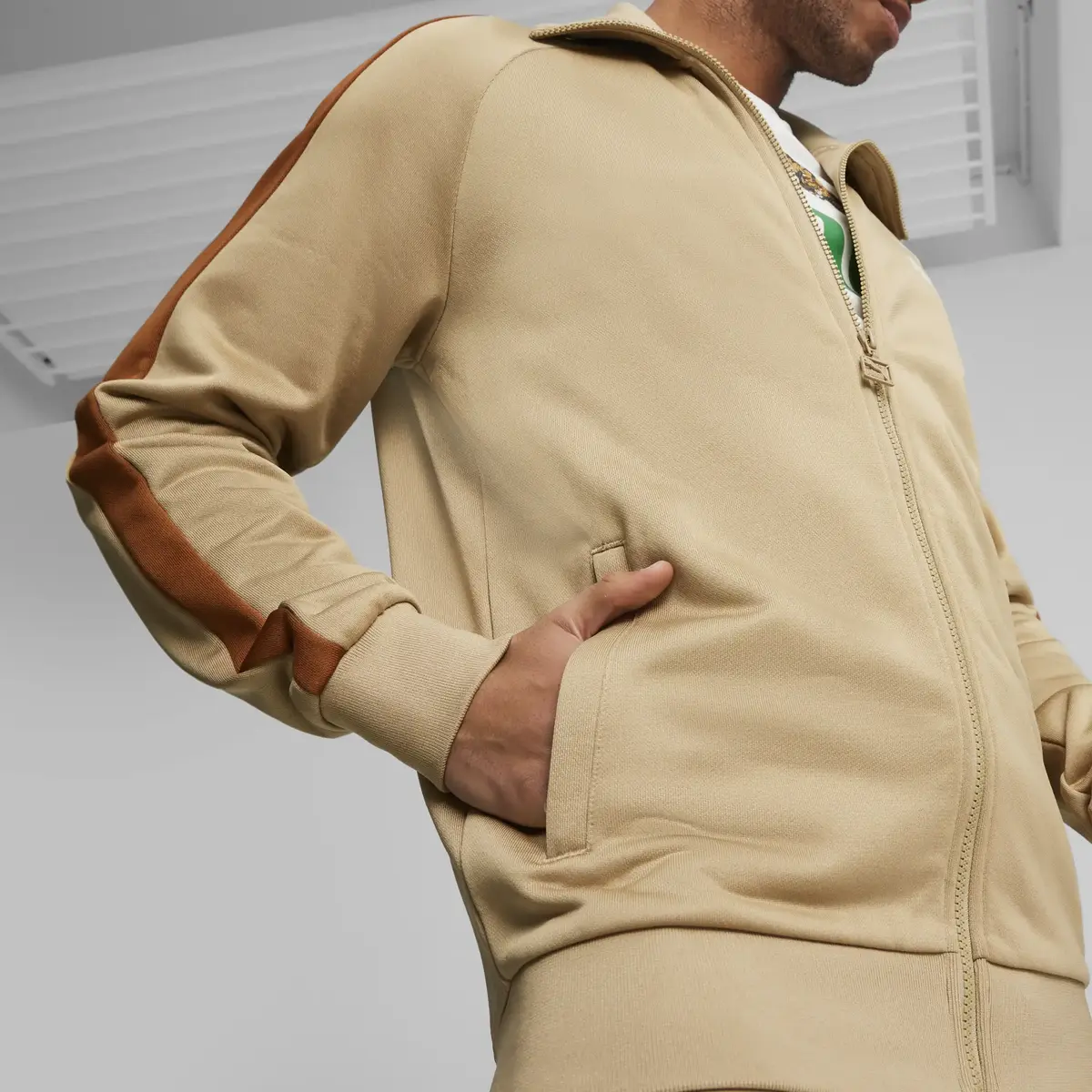Puma T7 ICONIC Track Jacket (s) PT Açık Kahve Erkek Fermuarlı Ceket