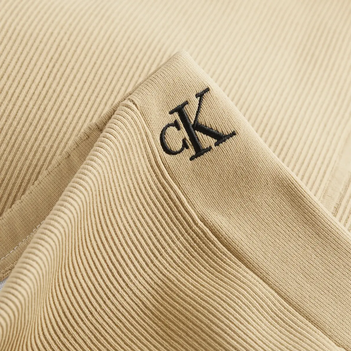 Calvin Klein HOOK & EYE KNITTED S Kadın Krem Etek