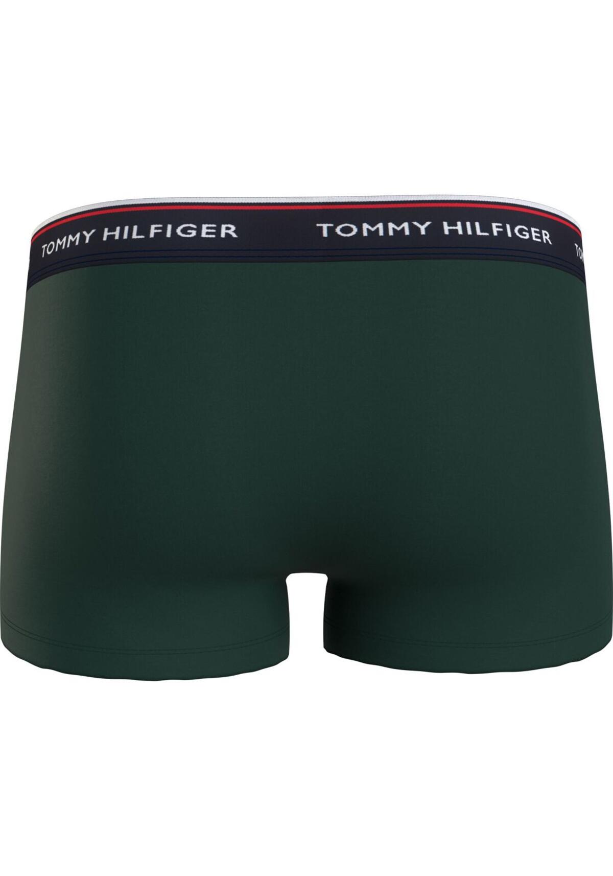 Tommy Hilfiger 3P TRUNK, 0XW Yeşil 3'lü Erkek Boxer