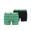 Puma PUMA HERITAGE STRIPE BOXER 2P green Yeşil Erkek 2'li Boxer