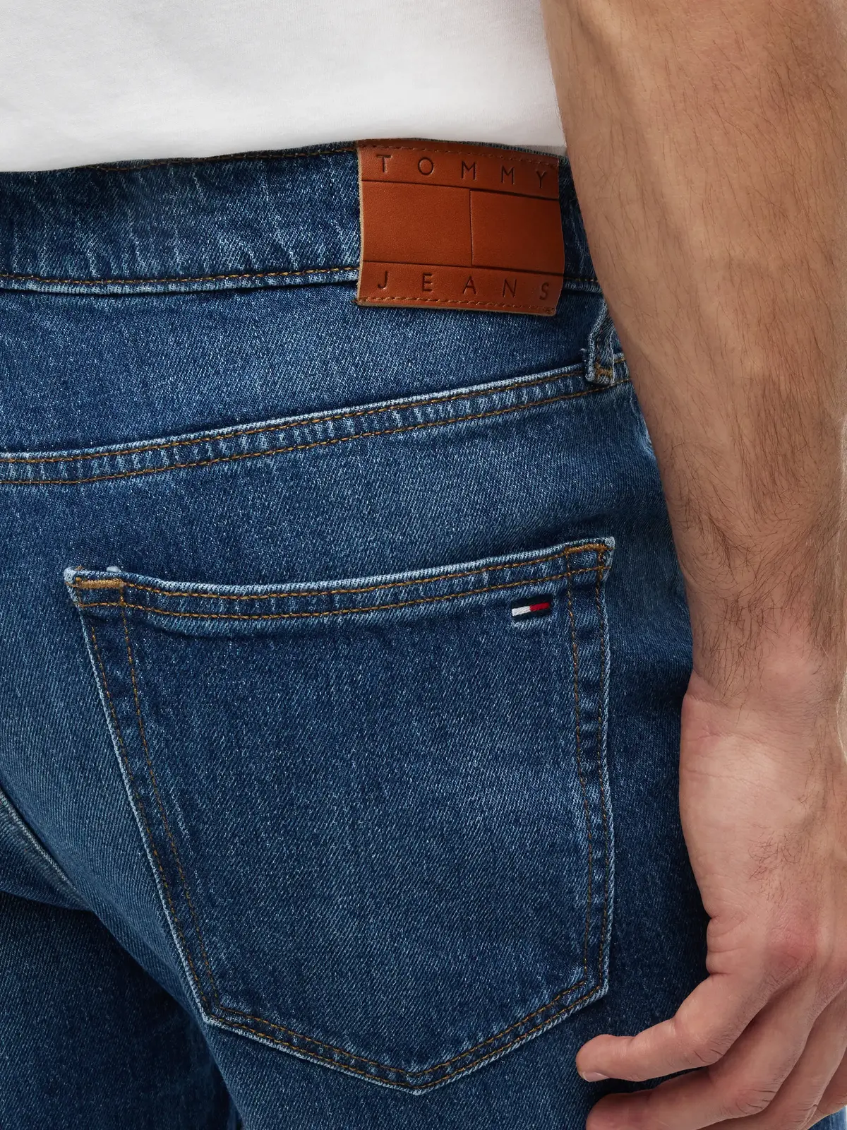 Tommy Hilfiger OTIS REGULAR STR BI0, 1BK Mavi Erkek Kot Pantolon