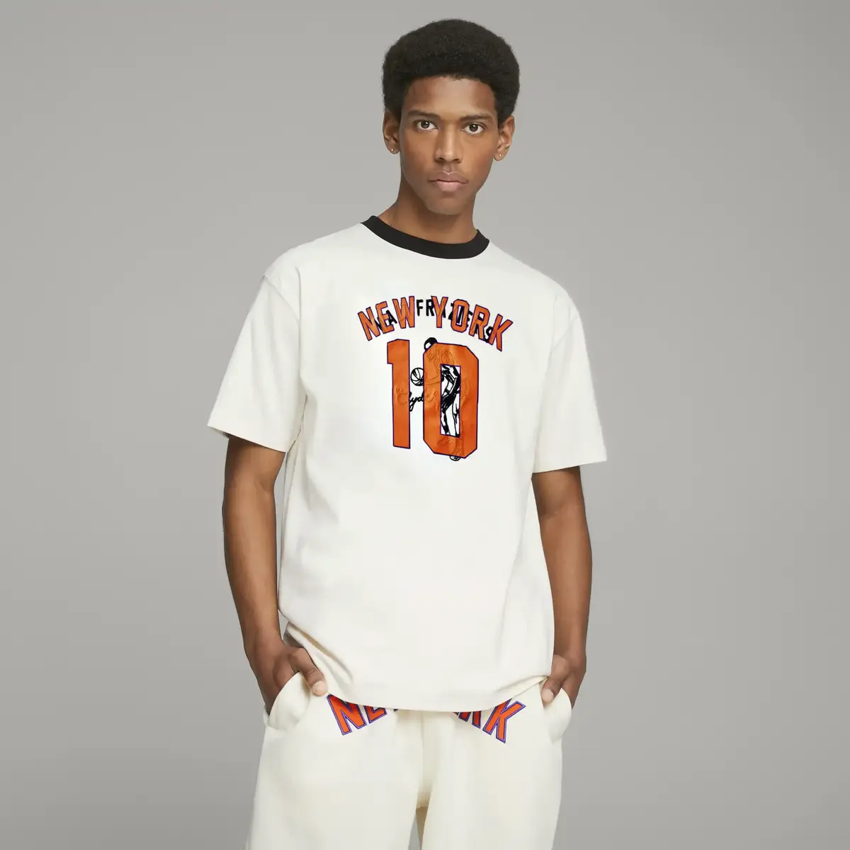 Puma PUMA x RHUIGI Graphic Tee Pristine Beyaz Erkek T-shirt