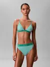 Calvin Klein TRIANGLE Yeşil Üçgen Bikini Üst