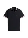 Tommy Hilfiger CUFF INTEREST SLIM F, BDS Siyah Erkek Polo Yaka T-Shirt
