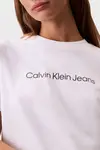 Calvin Klein A- INST. LOGO CLASSIC TEE SS Beyaz Kadın Tişört Calvin Klein A- INST. LOGO CLASSIC TEE SS Beyaz Kadın Tişört