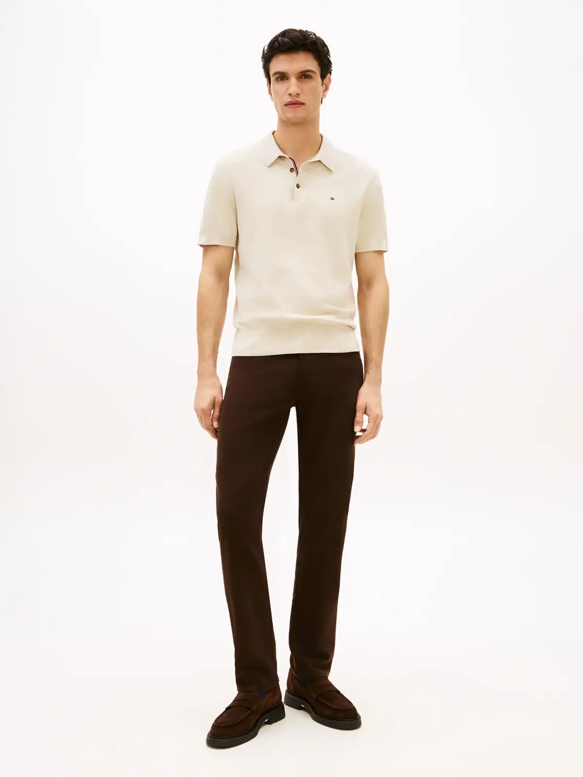 Tommy Hilfiger DENTON 5PKT MOLESKIN, GUE Kahverengi Erkek Pantolon