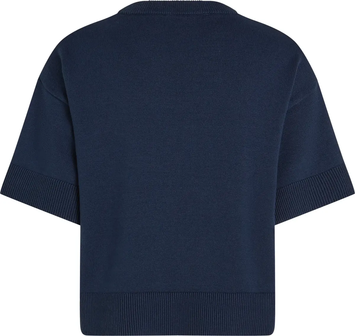 Tommy Hilfiger LOGO C-NECK CROPPED, C1G Lacivert Kadın T-Shirt & Polo