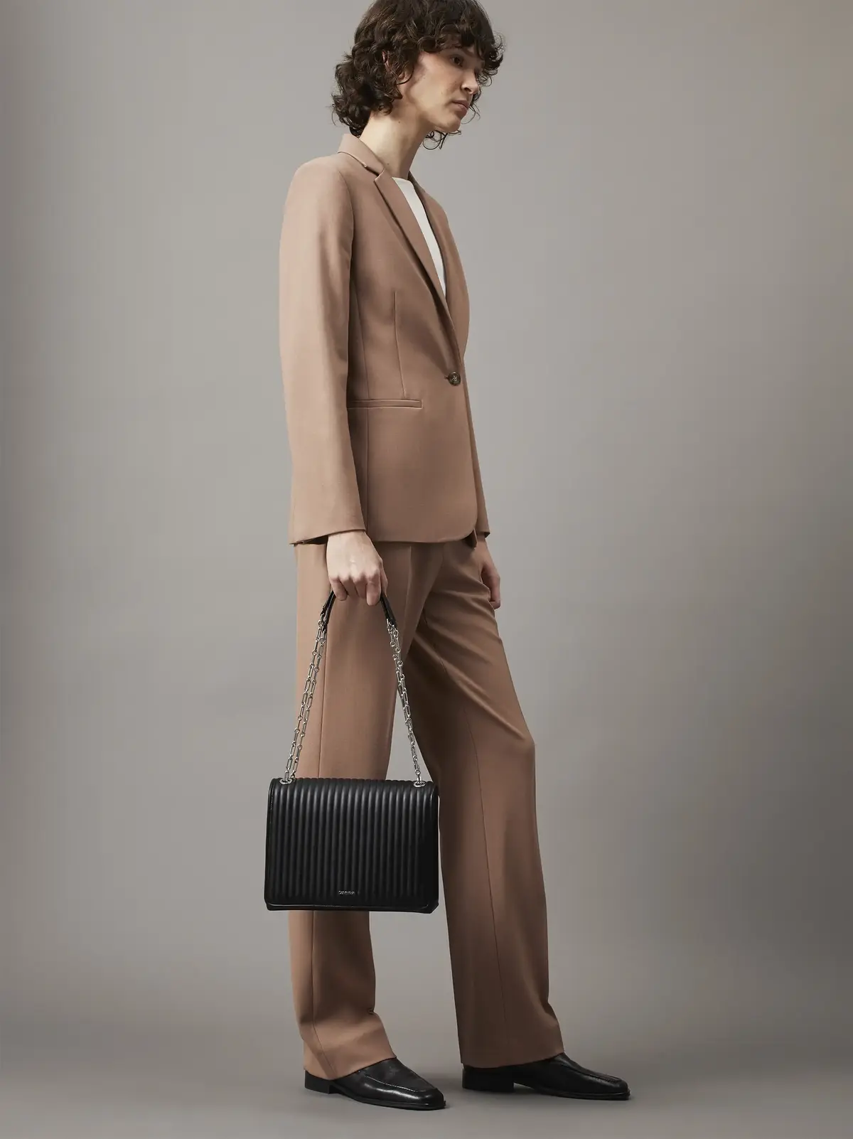 Calvin Klein MINI LINE QUILT SHOU, BEH Siyah Kadın Çanta