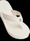 Tommy Hilfiger TH STRIPES WEDGE BEA, YBI Krem Kadın Terlik