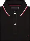Tommy Hilfiger CORE TOMMY TIPPED SL Erkek Siyah Polo T-Shirt