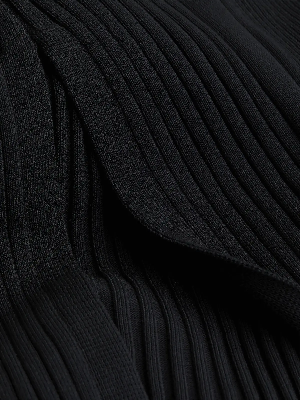 Calvin Klein ICONIC RIB MAXI SKIR Kadın Siyah Etek