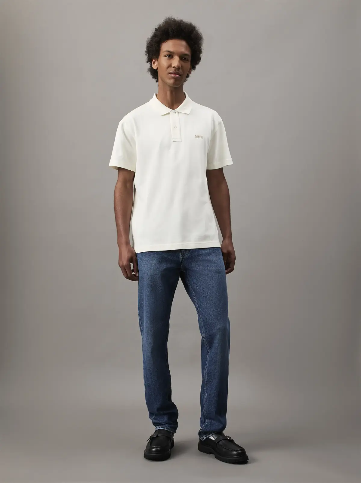 Calvin Klein CALVIN KLEIN LABEL P, YAS Krem Erkek T-Shirt & Polo