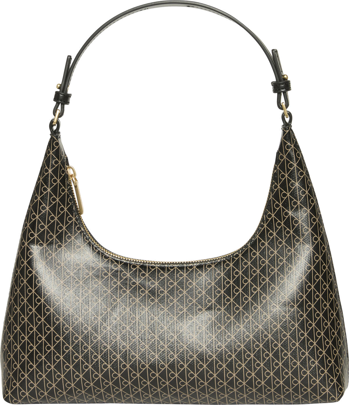 Calvin Klein EMBLEM AOP CONV SHOULDER BAG Siyah Kadın El Çantası