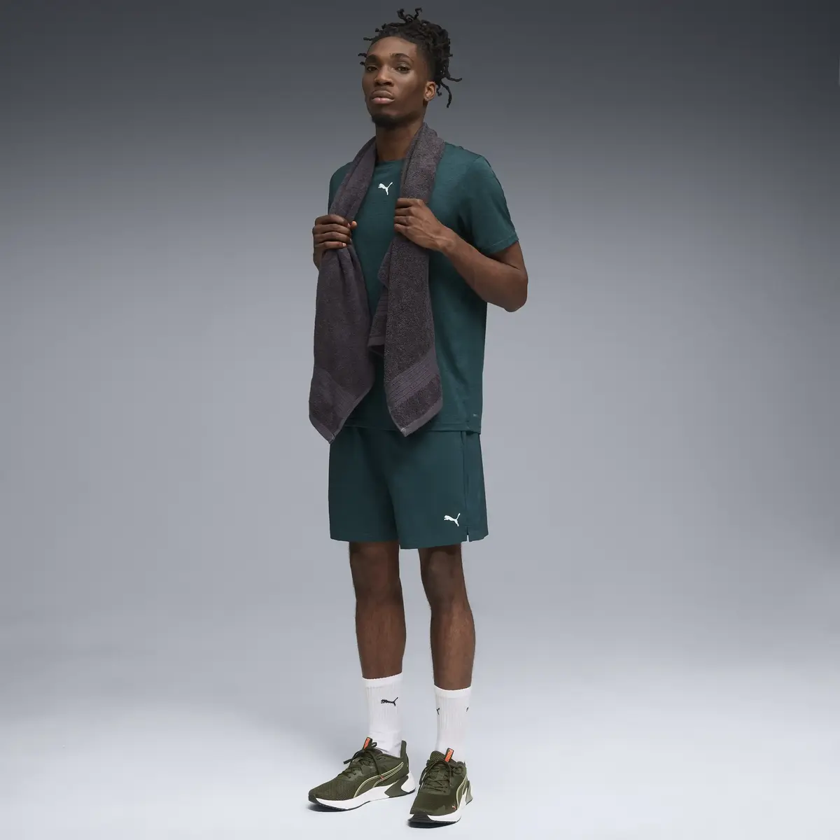 Puma TAD ESSENTIALS 7" Wven Short Yeşil Erkek Şort