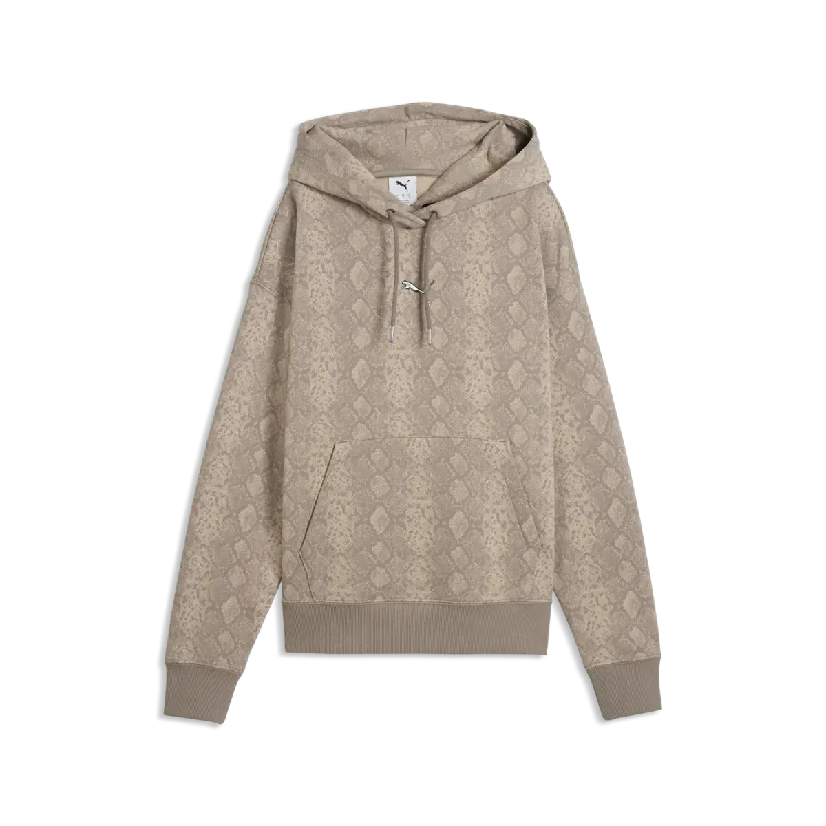 PUMA SNAKE PACK Relaxed Hoodie Bej Kadın Sweatshirt