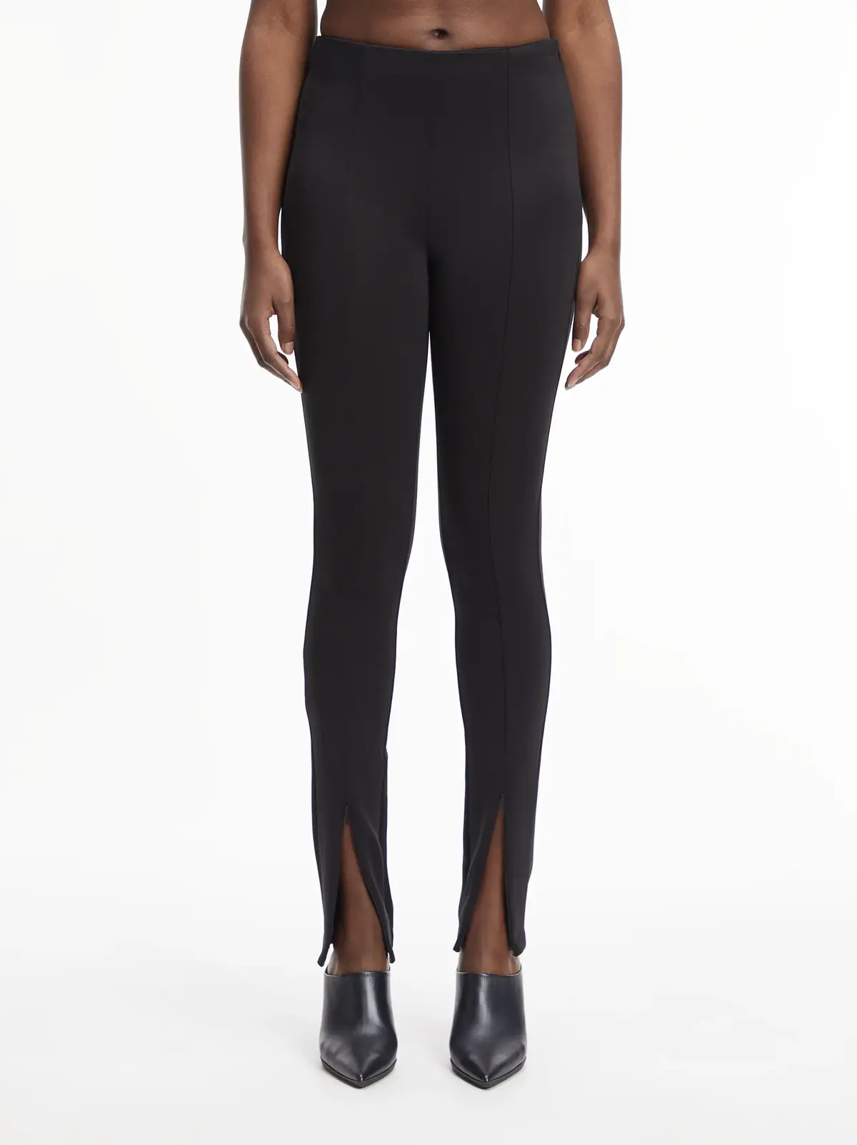 Calvin Klein TECHNICAL KNIT LEGGI Kadın Siyah Tayt