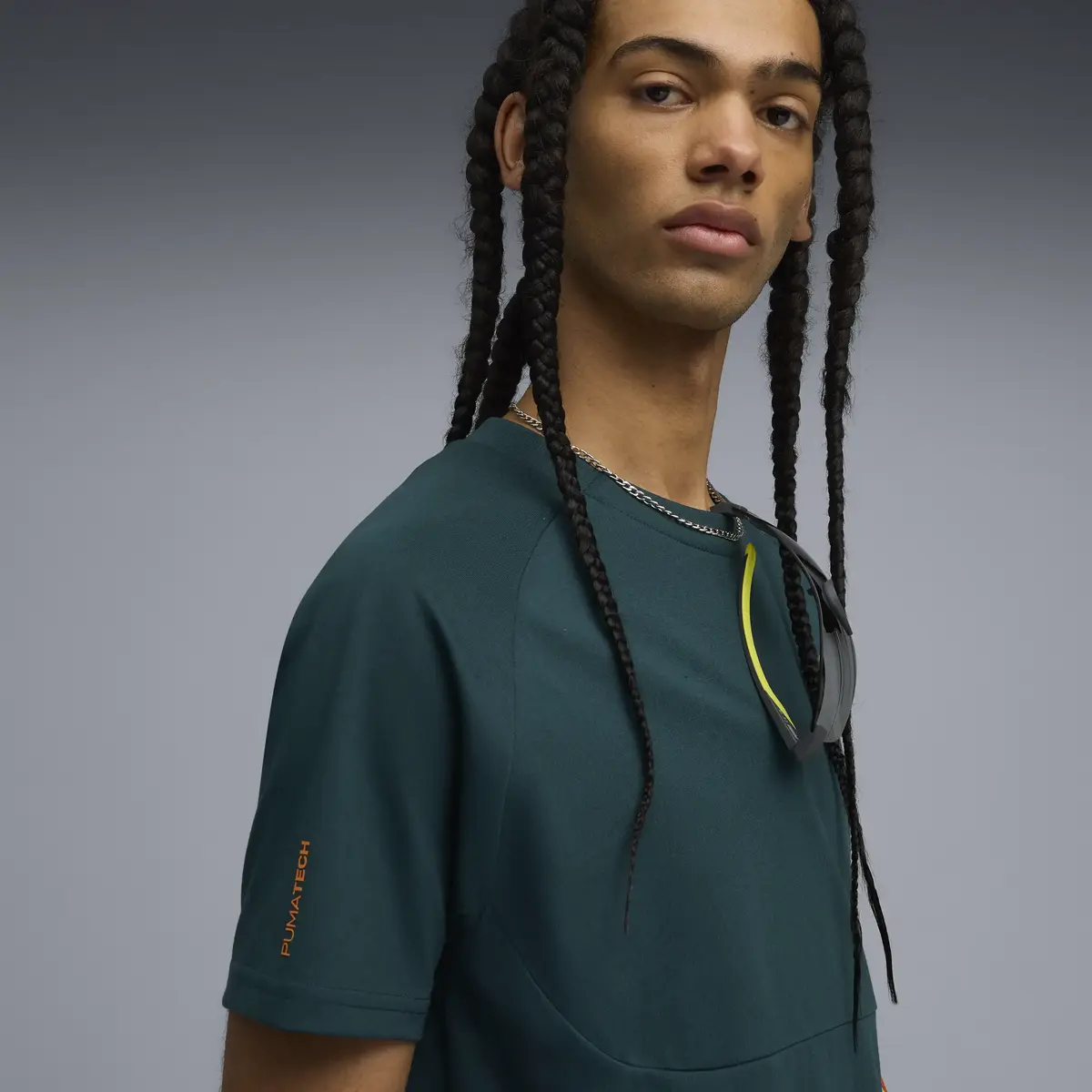 Puma PUMATECH Pocket Tee Yeşil Erkek T-Shirt