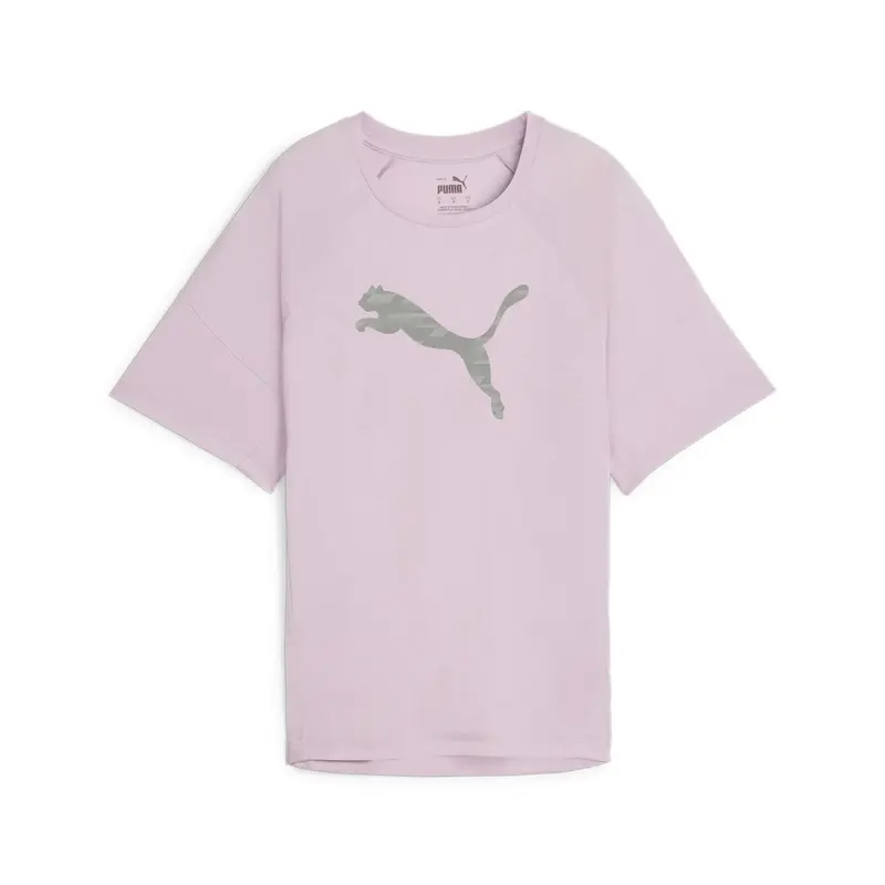 Puma EVOSTRIPE Graphic Tee Lila Kadın T-Shirt