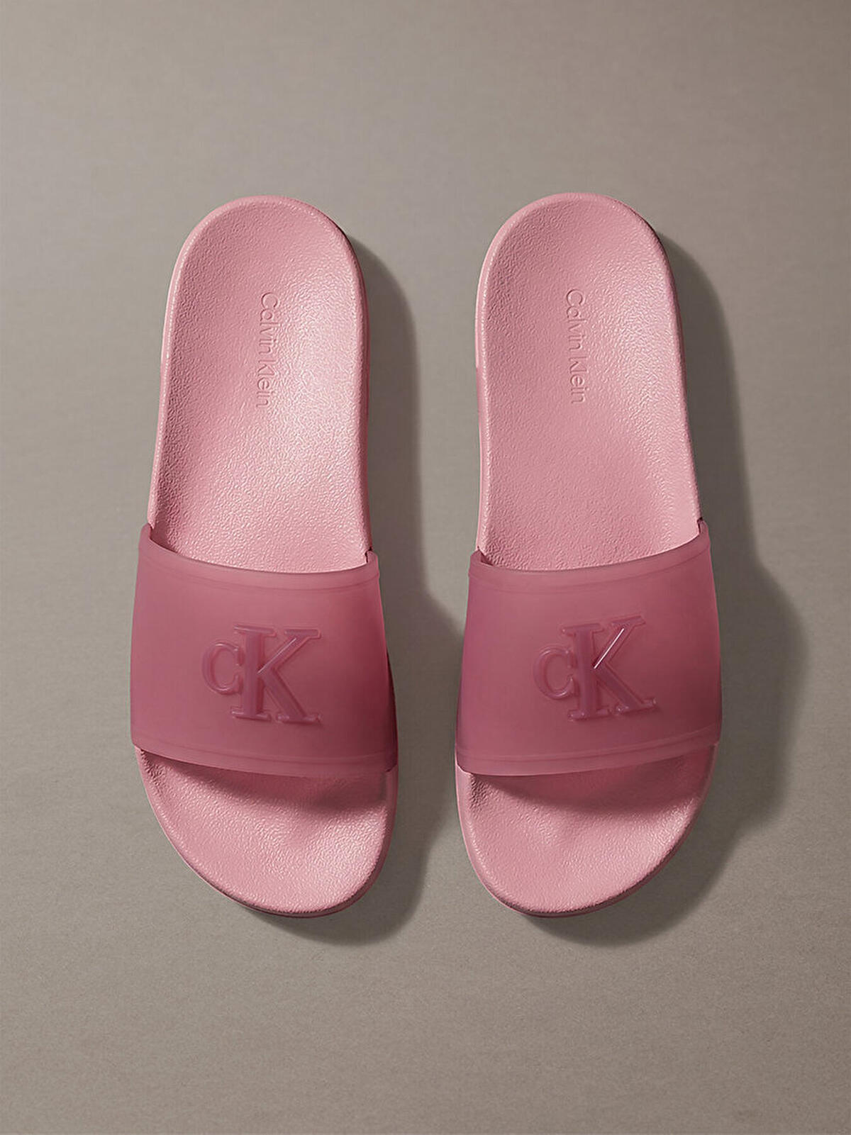 Calvin Klein ESS SLIDE TPU, VCE, 36 Kadın Pembe Plaj Terliği