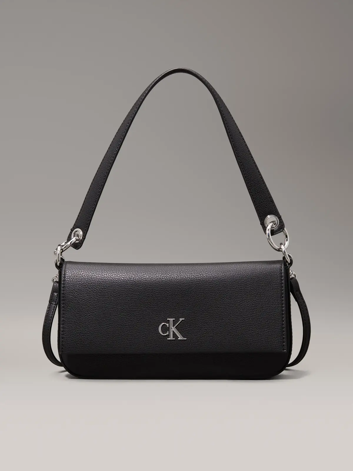 Calvin Klein MINIMAL MONOGRAM SHO Siyah Kadın Omuz Çantası