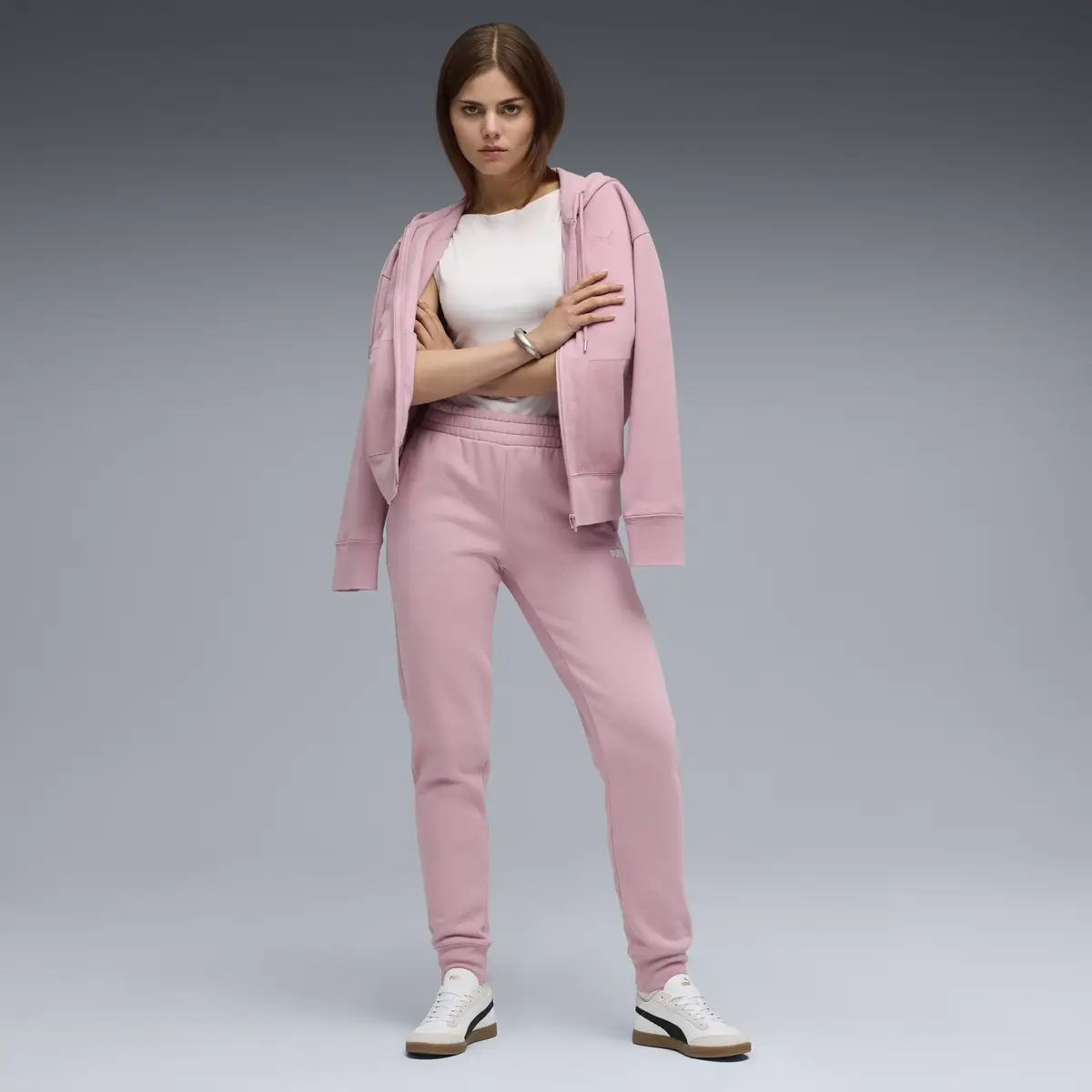 PUMA ESS No. 1 Logo Sweatpants Pembe Kadın Eşofman Altı