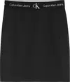 Calvin Klein PUNTO TAPE SKIRT Kadın Siyah Etek