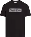 Calvin Klein TEXTURED EMBROIDERY, BEH Siyah Erkek T-Shirt & Polo