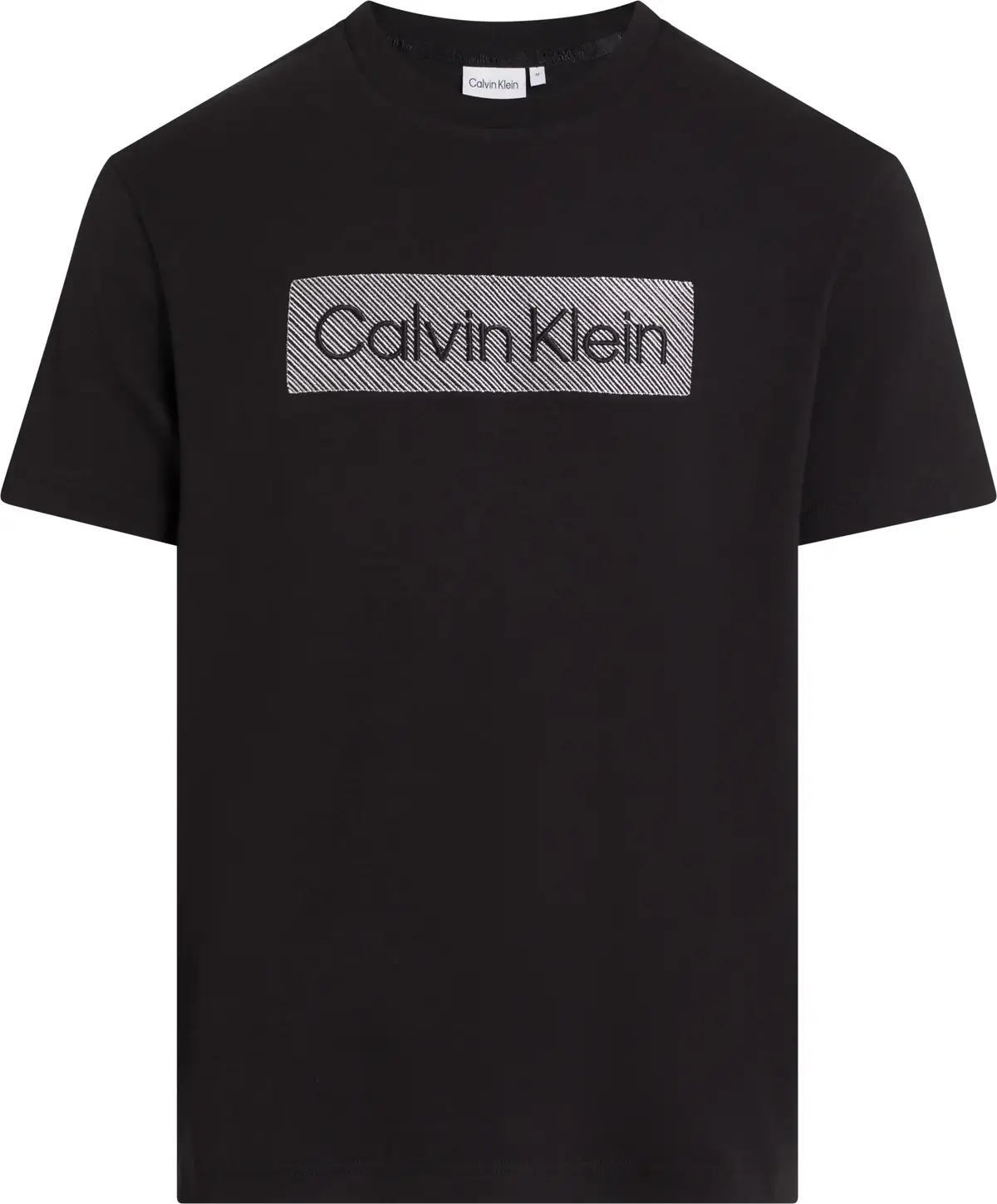 Calvin Klein TEXTURED EMBROIDERY, BEH Siyah Erkek T-Shirt & Polo