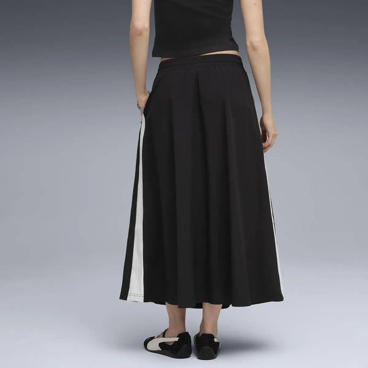 Puma T7 Woven Midi Skirt Siyah Kadın Etek