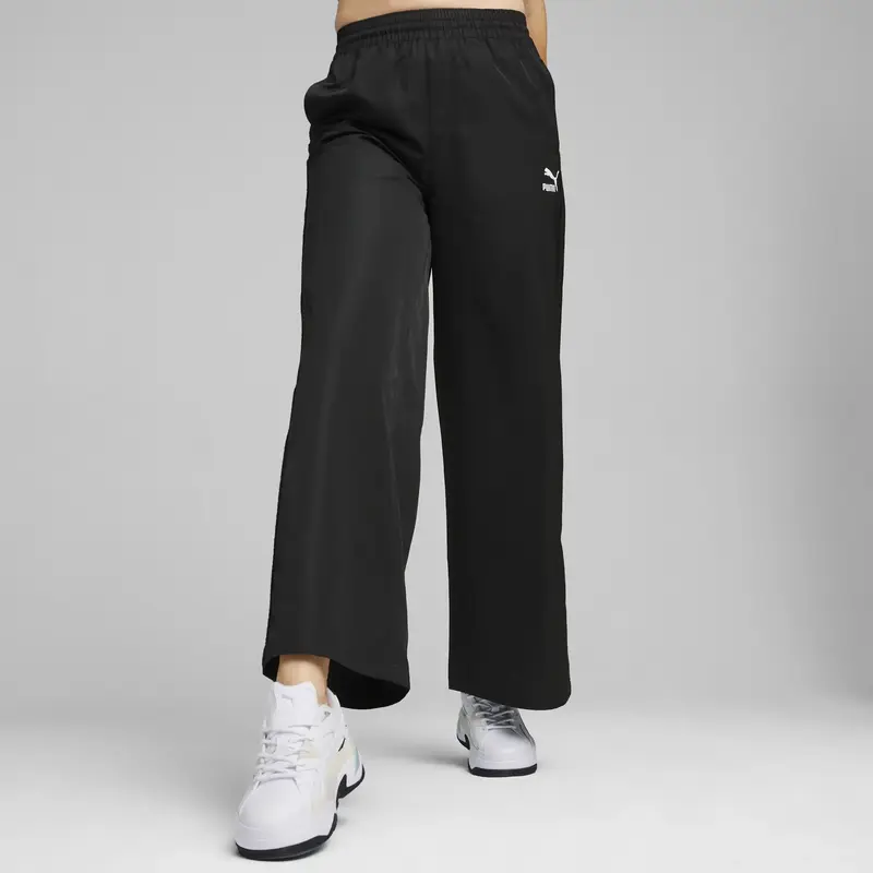 PUMA T7 Relaxed Track Pants Siyah Kadın Eşofman Altı