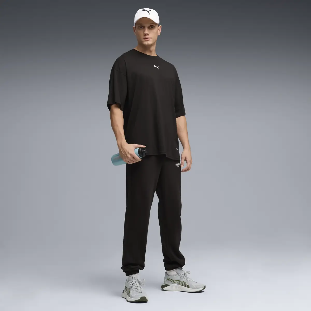 Puma M GRAPHIC OVERSIZED TEE Siyah Erkek T-Shirt