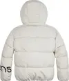 Calvin Klein BOLD INST. LOGO PUFF Kadın Beyaz Şişme Mont