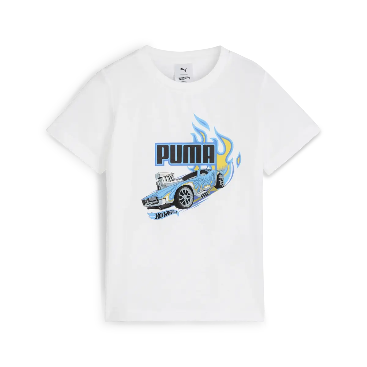 Puma X HOT WHEELS Tee Beyaz Çocuk T-Shirt & Polo