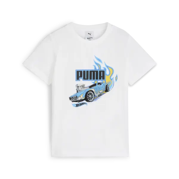 Puma X HOT WHEELS Tee Beyaz Çocuk T-Shirt & Polo