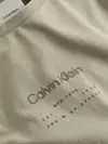 Calvin Klein RAISED EDITORIAL LOG, PAH Bej Erkek T-Shirt & Polo