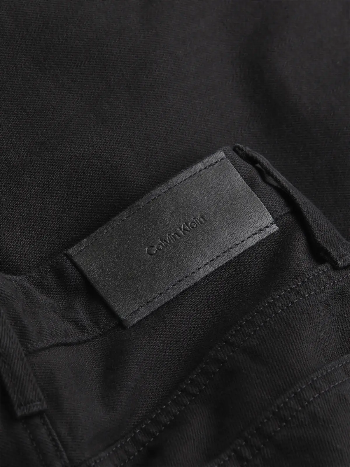 Calvin Klein HR WIDE - FOREVER BL, 1BY Siyah Kadın Jean Pantolon