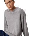 Calvin Klein COTTON WOOL CREW NEC, P41 Gri Erkek Kazak