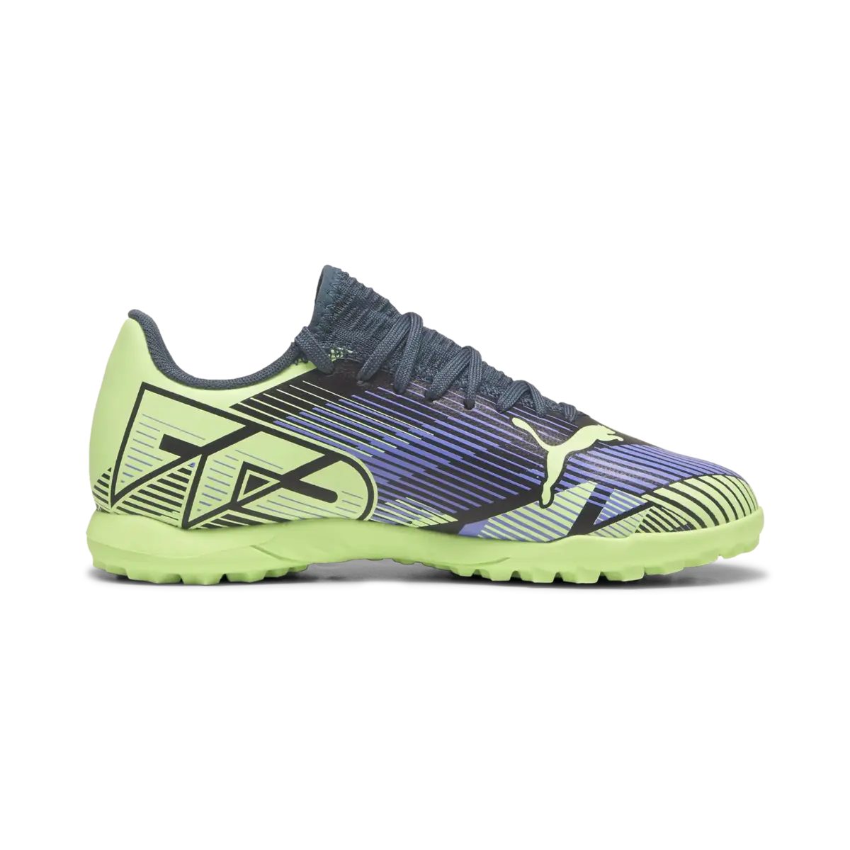 Puma FUTURE 7 PLAY TT Jr Gri-Yeşil Çocuk Halı Saha Ayakkabısı