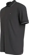 Calvin Klein STRETCH PIQUE TIPPIN Erkek Siyah Polo T-Shirt