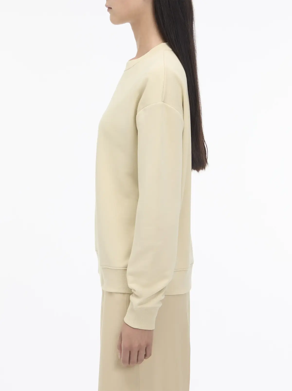 Calvin Klein NANO LOGO CREW NECK, PCH Bej Kadın Sweatshirt