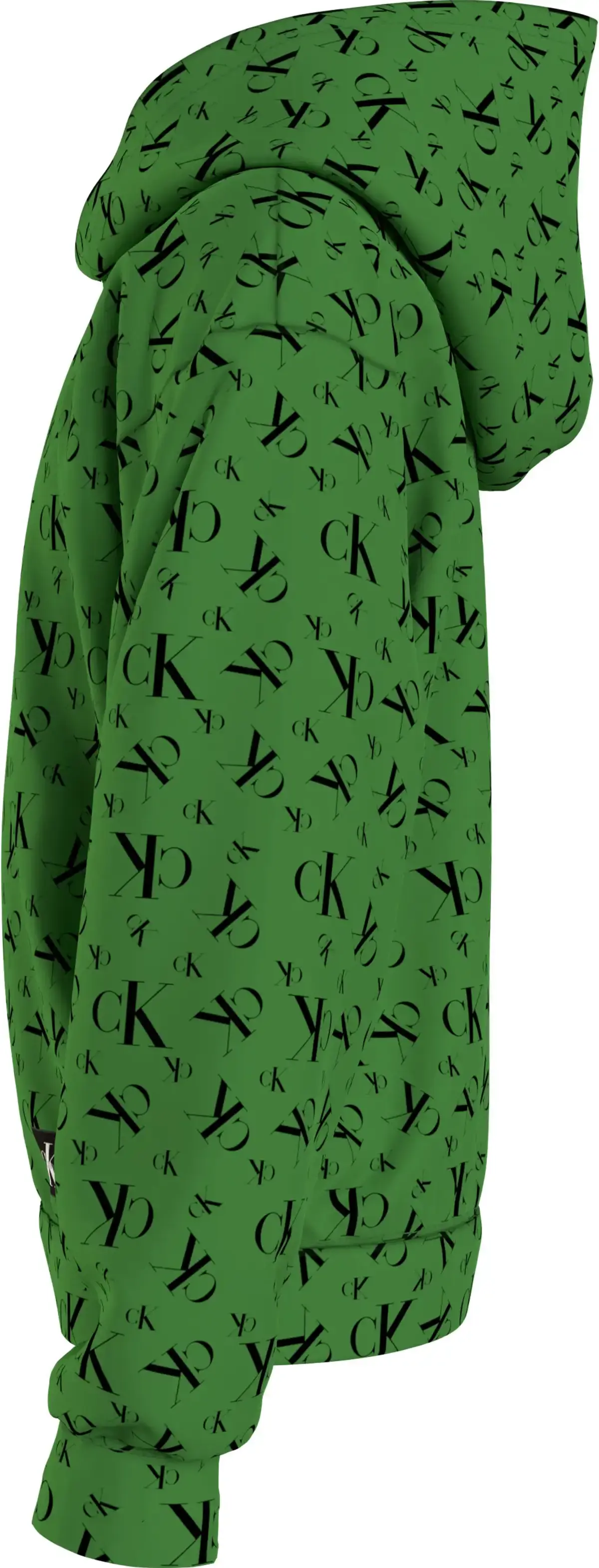Calvin Klein MONOGRAM GRID AOP HO Erkek Yeşil Hoodie
