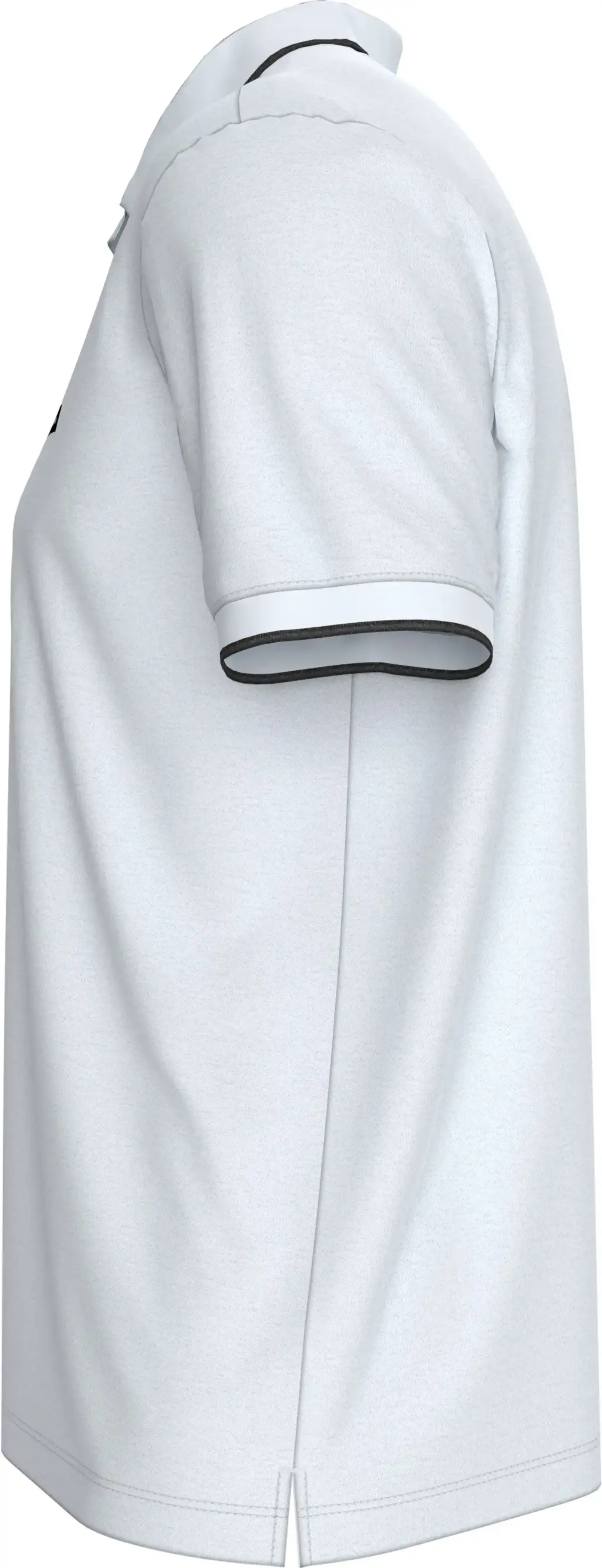 Calvin Klein STRETCH PIQUE TIPPIN, YAF Beyaz Erkek T-Shirt & Polo