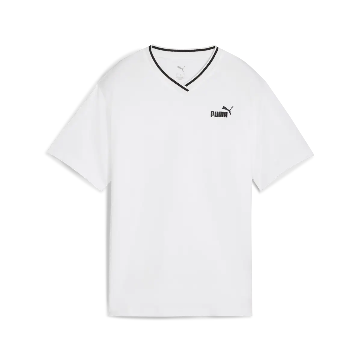Puma ESS Relaxed V-Neck Tee Beyaz Kadın T-Shirt