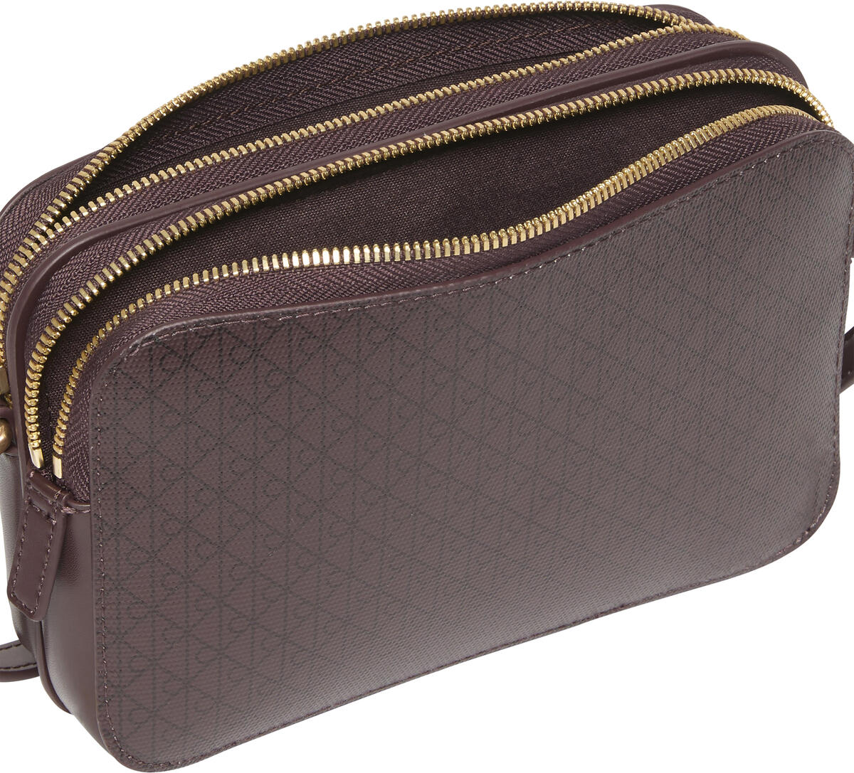 Calvin Klein EMBLEM AOP ELONGATED CAMERA BAG Kırmızı Kadın El Çantası