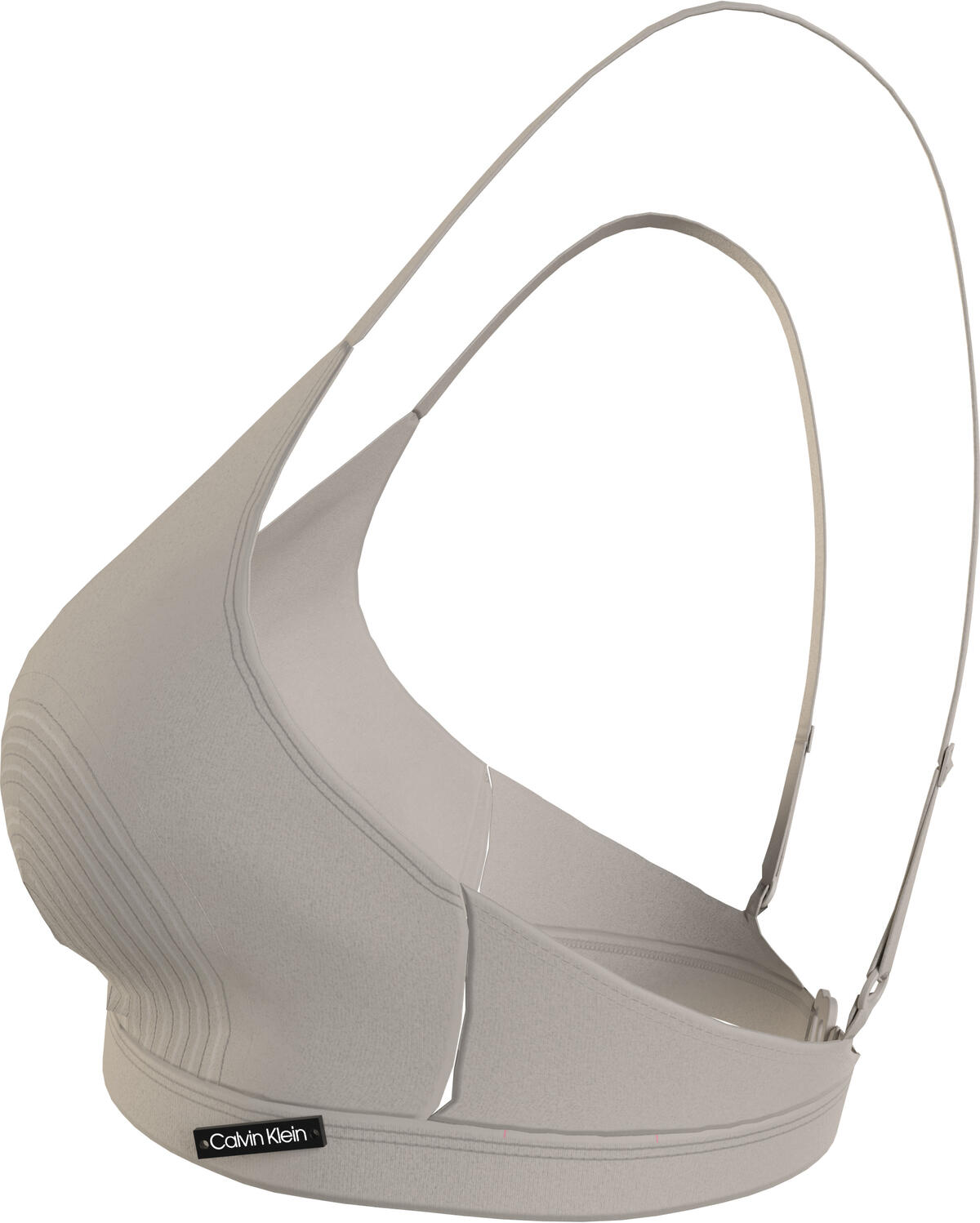 Calvin Klein TRIANGLE Kadın Krem Bikini Üstü
