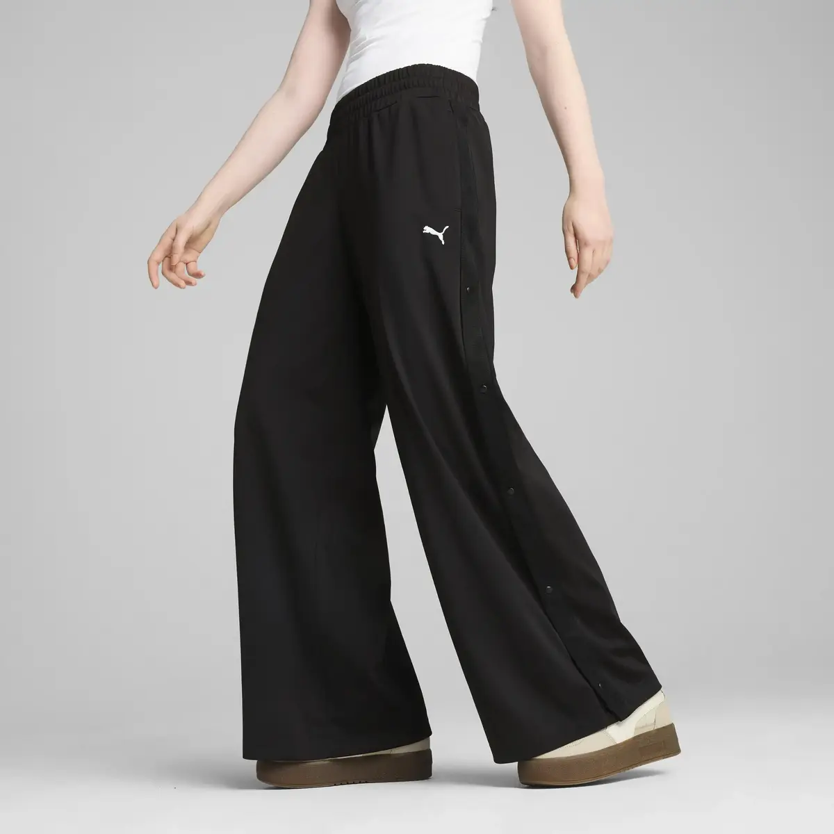 PUMA WARDROBE ESS Low Rise Pants Siyah Kadın Eşofman Altı