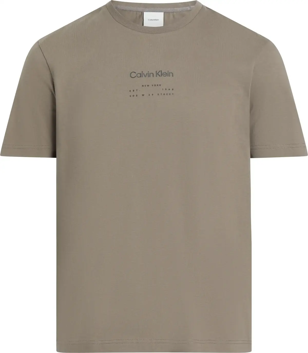 Calvin Klein RAISED EDITORIAL LOG, PB8 Kahverengi Erkek T-Shirt & Polo