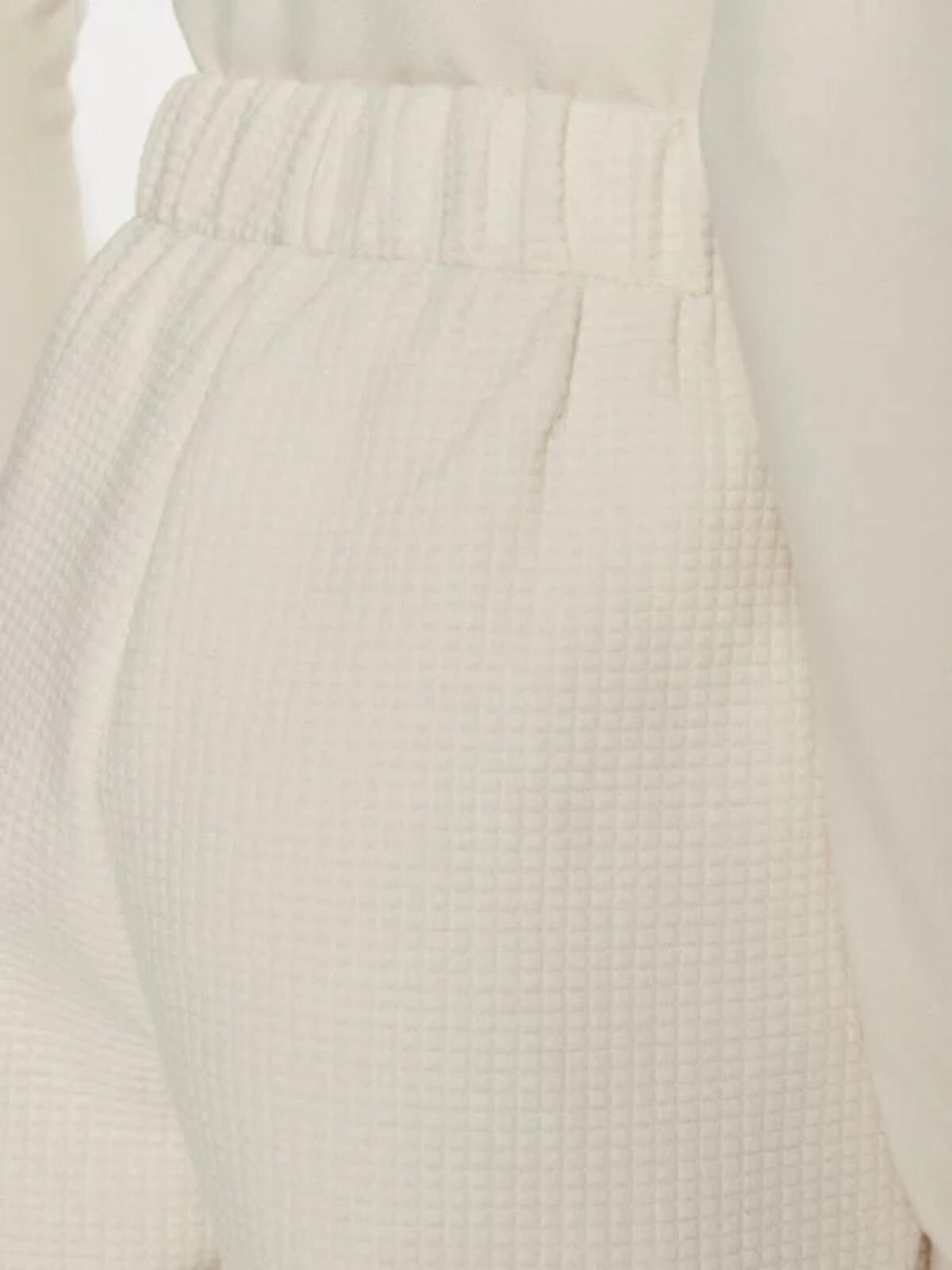 Calvin Klein WAFFLE KNIT CUFFED Beyaz Kadın Eşofman Altı